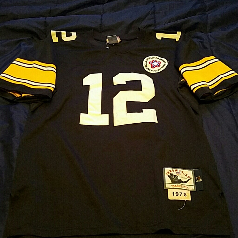 Mitchell & Ness 1975 Steelers T. Bradshaw Jersey